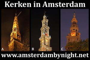 churches Amsterdam nacht amsterdambynight churchtowers quiz